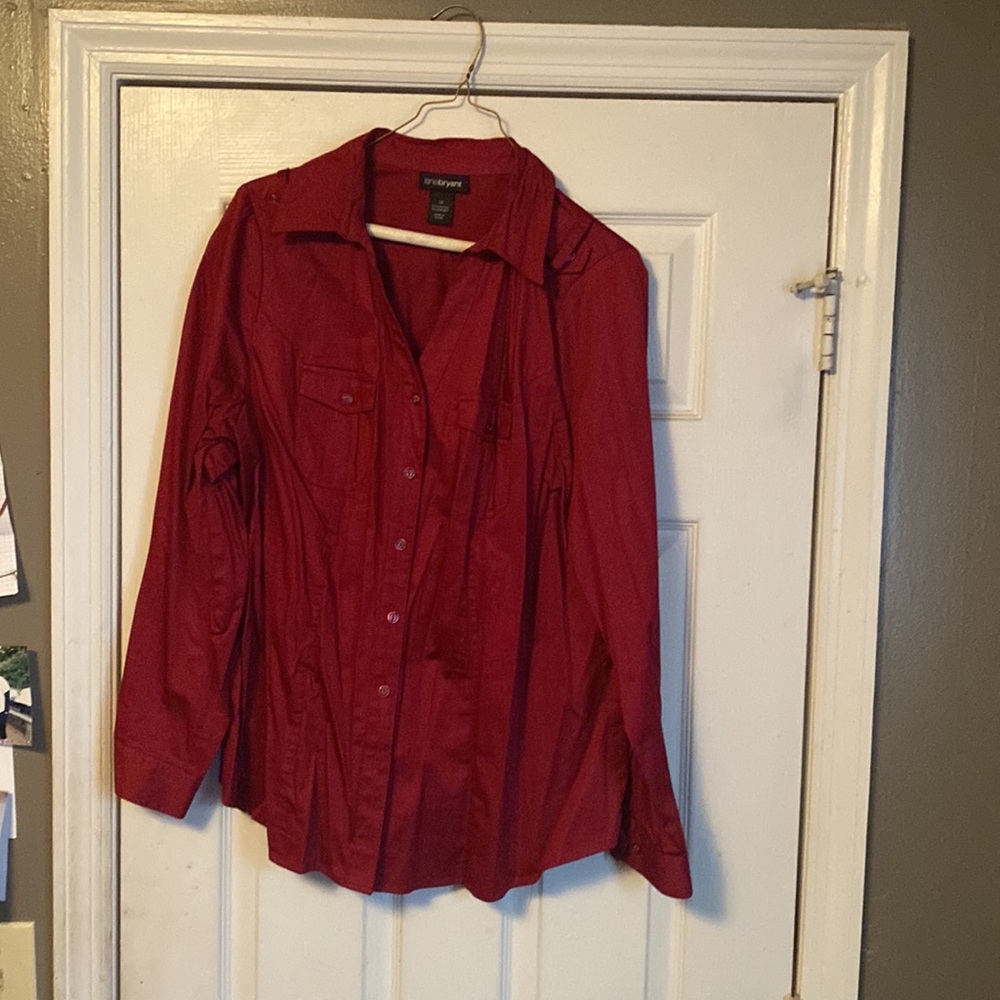 Maroon Lane Bryant Button Up shirt